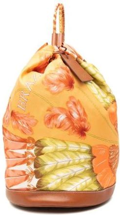 Herm&egrave;s Pre-owned Bucket Bags, female, Orange, Size: ONE SIZE Pre-owned Silk Shoulder Bag