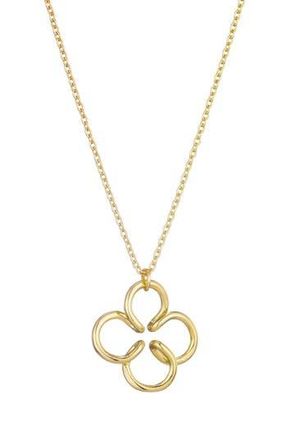 Adornia Wire Clover Pendant Necklace in Gold at Nordstrom Rack