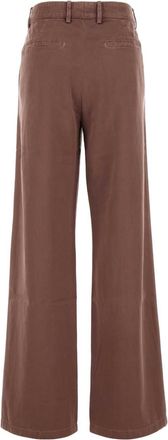 Dries Van Noten Cupro Cotton Trousers - Taupe