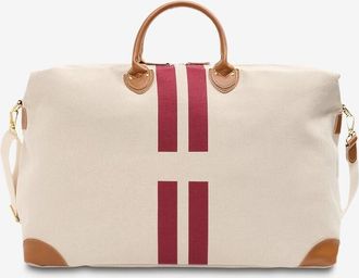 My Style Bags Rechteckige Reisetasche aus gestreiftem Segeltuch Harvard