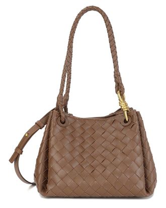 Tiffany & Fred Hand-Woven Leather Shoulder Bag
