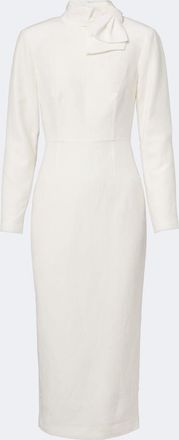 Roland Mouret Ramie and silk jacquard cocktail dress