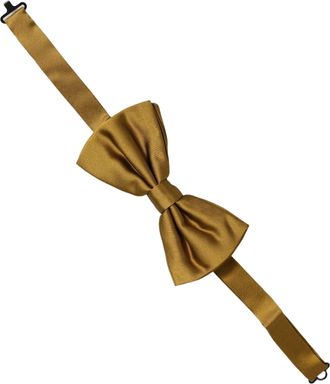 Dolce & Gabbana Silk Adjustable Bow Tie - Yellow