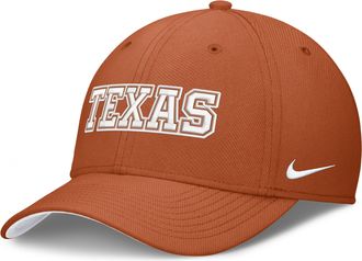 Nike Texas Classic Swooshflex Nike Mens Dri-FIT College Hat in Orange | NC0381FTXE-X2E