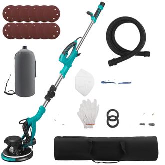 OEM Lijadora De Paneles De Yeso, Control De 5 Velocidades, Sistema Eficiente De Recolecci&oacute;n De Polvo, Color Azul