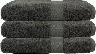 Blanc Avenue Juego de 3 toallas grandes de ba&ntilde;o 100x150 cm 500 gr/m&sup2; 100% algod&oacute;n