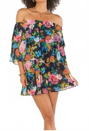Show me your Mumu Triple Decker Romper In Multi Floral