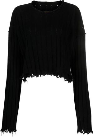Uma Wang Raw-edge Cashmere Top