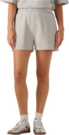 ALIX The Label Gebreide Zweet Dames Short - Dames - Bermuda - Grijs - XS - Korte Broeken