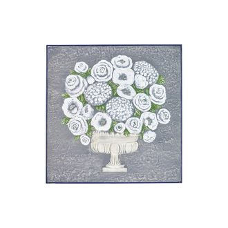 Novità Home Bodegón - Cuadro ramo sobre fondo gris