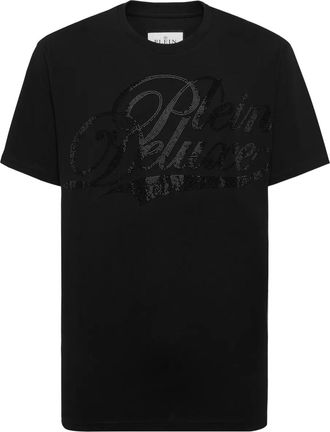 Philipp Plein crystal-logo T-shirt - Black