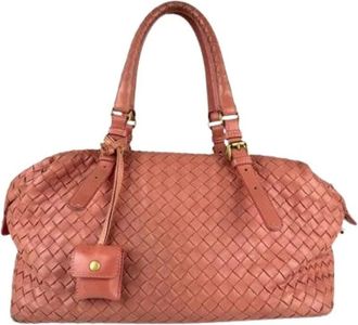 Bottega Veneta Pre-owned Handbags, female, Pink, Size: ONE SIZE Pre-owned Fabric handbags