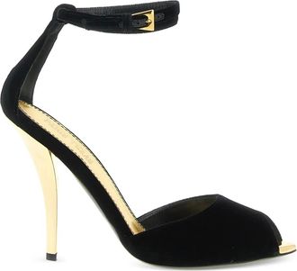 PARIS TEXAS 105 mm Jessica sandalen met enkelbandje - Zwart