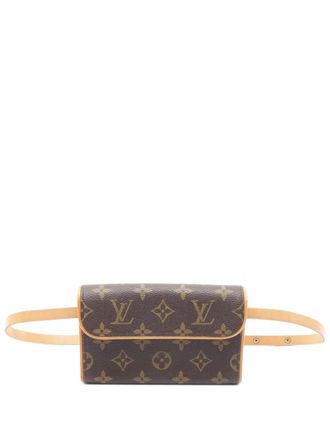 Louis Vuitton 2002 Monogram Pochette Florentine belt bag - women - Leather/Canvas - One Size - Brown