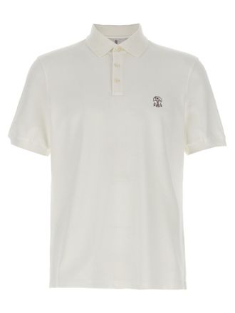 Brunello Cucinelli Piqué Shirt Polo White
