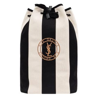 Saint Laurent Rive Gauche Canvas Backpack