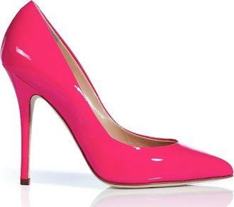 Giuseppe Zanotti Neon Fuchsia Patent Leather Pumps Size 36