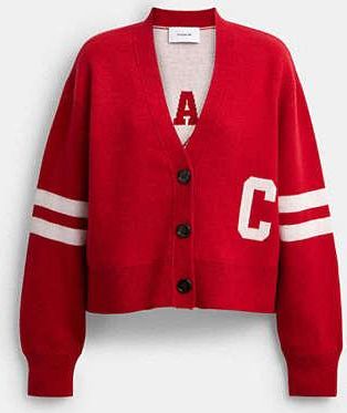 Coach Horse And Carriage Cropped Cardigan