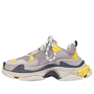 Balenciaga (WMNS) Balenciaga Triple S Trainer Yellow Grey 524039W09OH7074