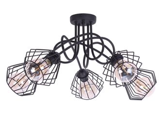 OEM L&aacute;mpara Colgante De Techo Tipo Loft Con Led De Alambre Moderna