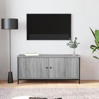 vidaXL Vidaxl - tv Cabinet with Doors Grey Sonoma 102x35x45 cm Engineered Wood