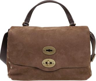 Zanellato Tassen, Dames, Bruin, ONE Size, Su&egrave;de, Su&egrave;de Leren Tas