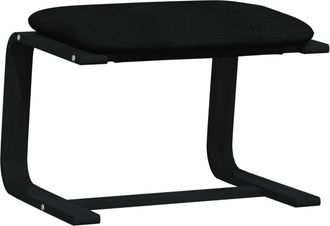 vidaXL Reposapi&eacute;s De Tela Negro 51x41x40 Cm Vidaxl