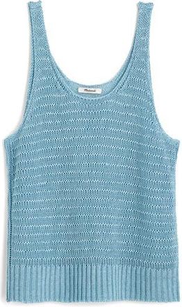 Madewell Linen Sweater Tank Top in Dusty Aqua at Nordstrom Rack, Size X-Small