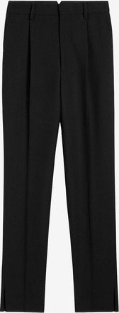 Ami Bundfaltenhose im Keilschnitt aus Schurwolle