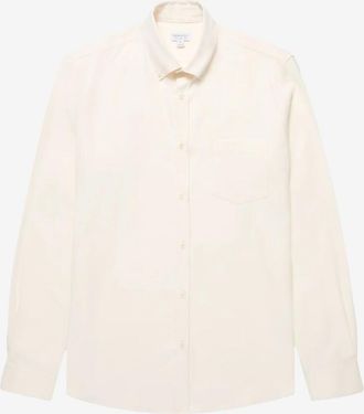 Sunspel Hemd aus geb&uuml;rstetem Baumwollflanell mit gekn&ouml;pftem Kragen