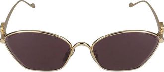 Loewe Anagram Lw 40115U Zonnebril - unisex - Zonnebrillen - Bruin - 57 MM - Accessoires