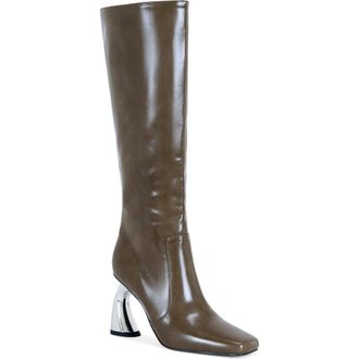 Azalea Wang Behram Knee High Boot in Olive at Nordstrom Rack, Size 6.5