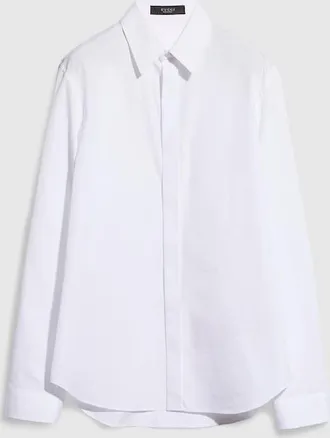 Gucci Piece Dyed Cotton Poplin Shirt, Size 15+, White