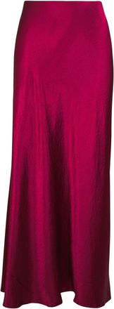 Vince Satijnen midi-rok - Rood