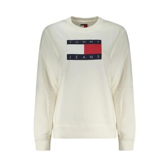 Tommy Hilfiger Cotton Sweatshirt - Dames - Sweatshirts - Wit - S - Hoodies & sweatvesten