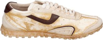 Moma Leren Sneakers - Dames - Sneakers - Bruin - 37 EU - Leer - Schoenen