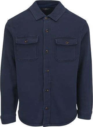 Faherty Camicia Inlet Knit CPO - Blu