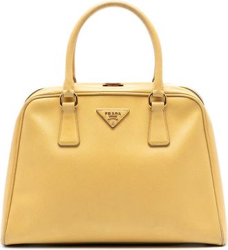 Prada Pre-owned Prada Saffiano Lux Pyramid Frame Satchel Ladies Z13LJ6WPCOM80UX0
