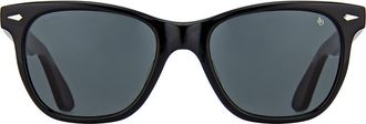 American Optical Saratoga 54mm Square Nylon Polarized in Black - Polarized at Nordstrom