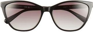 Longchamp Le Pliage 57mm Gradient Cat Eye Sunglasses in Black at Nordstrom Rack