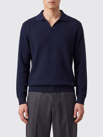 Brooksfield Shawl Collar Ribbed Wool Cardigan with Buttons
