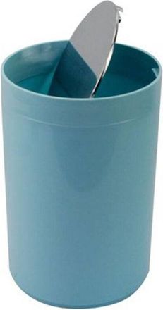 Trade Shop Trade Shop - Pattumiera Cestino Secchio Rifiuti Celeste Arredo Bagno Coperchio Basculante 79891