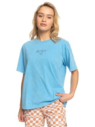 Roxy Oversize-Shirt ROXY Moonlight Sunset A, Damen, Gr. XXS, blau (azure blau), 100% Baumwolle, Shirts Oversize-Shirt