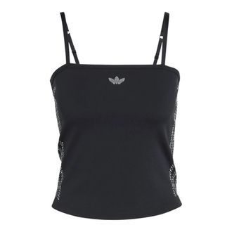 adidas Pearl Tube Top - Dames - Sportshirts - Zwart - XS - Polyester - Fitness