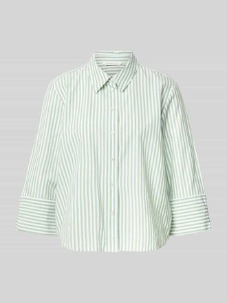 Tom Tailor Loose Fit Bluse mit Streifenmuster in Hellgruen, Gr&ouml;&szlig;e 40