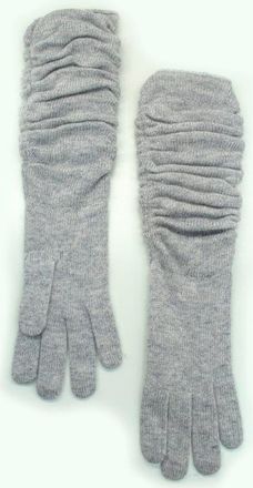 Portolano Rouched gloves in Silver at Nordstrom