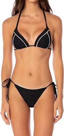 Maaji Balming Bikini Top In Midnight Black