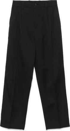 Golden Goose Pleated Broeken - Heren - Straight fit broeken - Zwart - L - Katoen - Broeken