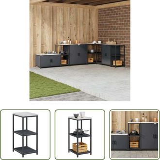 vidaXL Stoccaggio in cucina - Stoccaggio in cucina Antracite 60 x 50 x 92 cm Acciaio