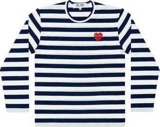 Comme Des Gar&ccedil;ons T-shirt a righe - Nero
